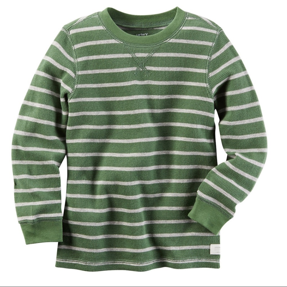 Carter’s Boys Striped Thermal Knit Tee Shirt